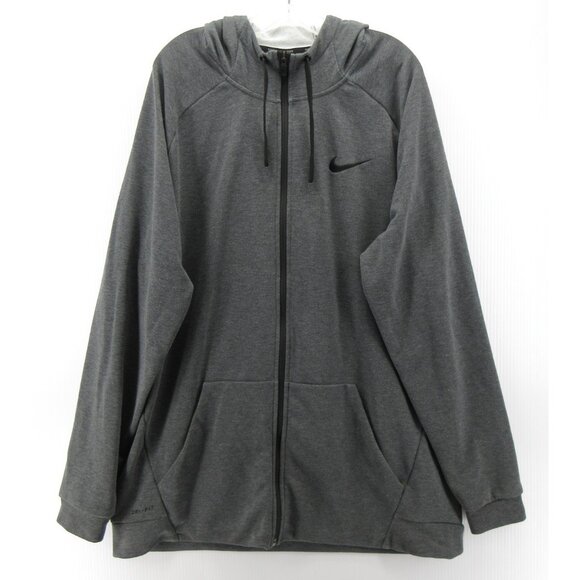 Nike Jacket XXL Tall Dri-Fit Sweatshirt Performance Hoodie Training - Picture 1 of 12